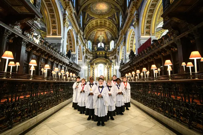 St Paul’s Cathedral Choir sings in the historic London landmark