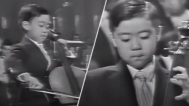 Cello prodigy Yo-Yo Ma plays for President J.F. Kennedy