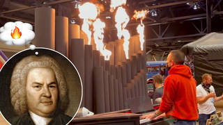 Bach on a fire organ