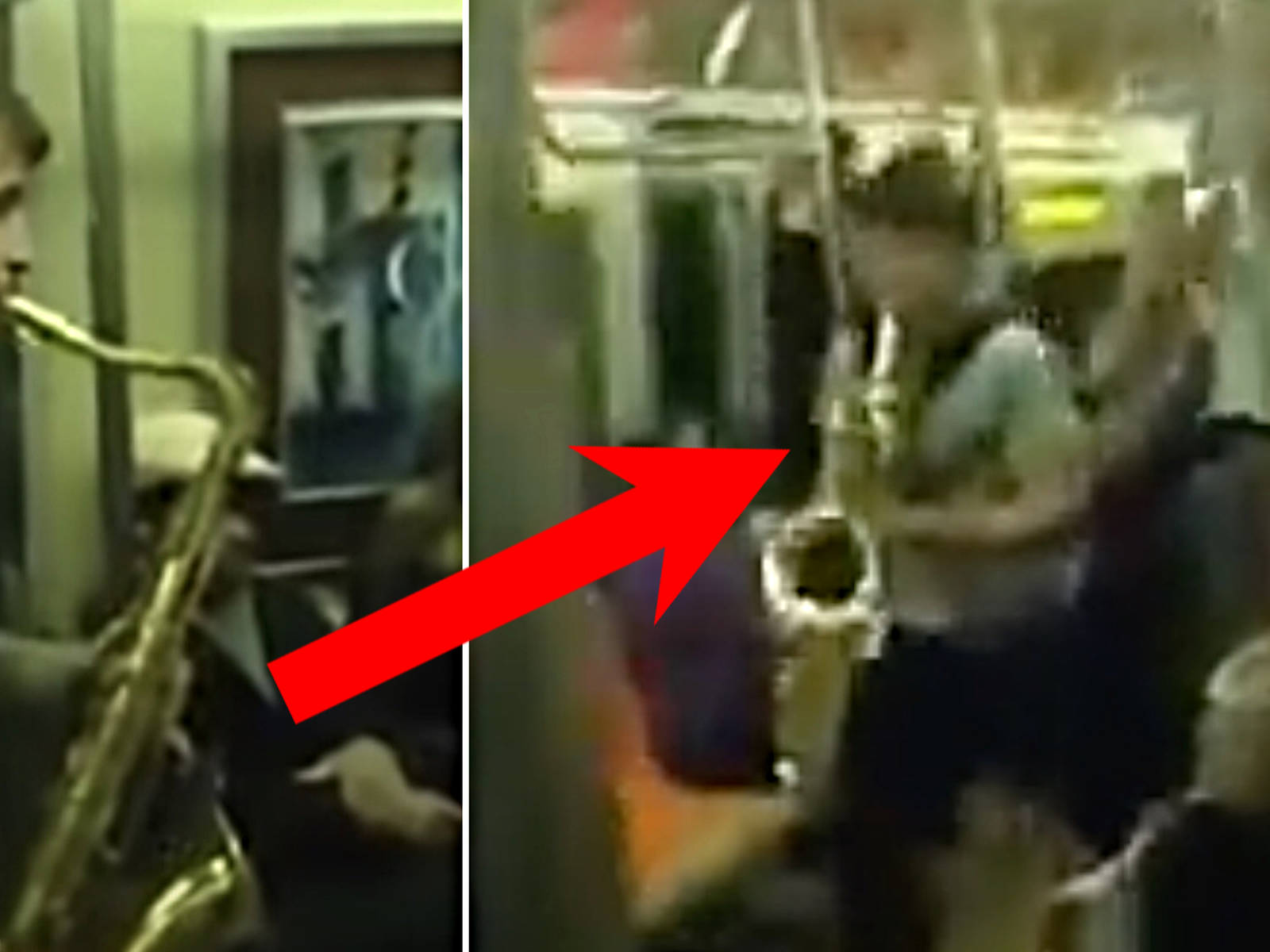 Saxophone battle spontaneously breaks out in New York subway, and commuters  erupt... - Classic FM