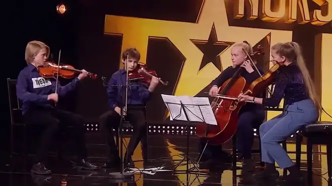Young Norwegian quartet plays Shostakovich for talent show audition
