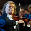 Andre Rieu plays violin at UEFA Champions League in Amsterdam, Netherlands