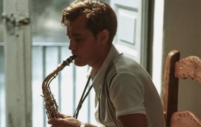 Jude Law playing saxophone in The Talented Mr Ripley