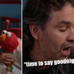 Star tenor Andrea Bocelli sings a lullaby to Elmo