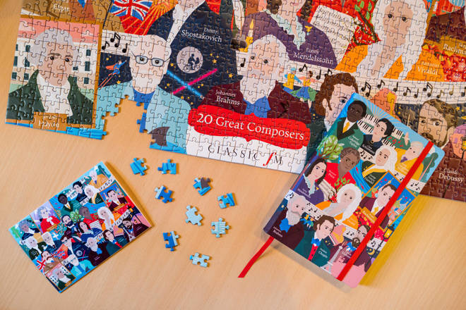 Order our limited edition ‘Great Composers’ jigsaw, notebook and greeting cards