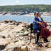 Cellist Yo-Yo Ma surprising passers-by in this picturesque national park. Because music and nature are one.