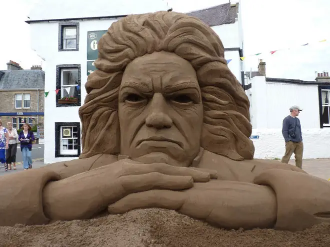 Beethoven sculpture at East Neuk Festival 'Sand in Your Eye'