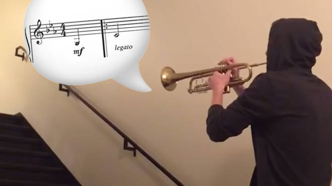 This trumpeter’s ‘Star Wars’ rendition in a deserted stairwell will give you goosebumps
