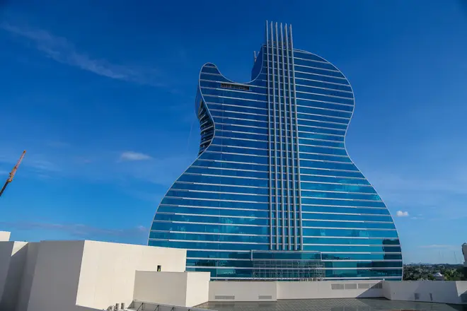 The Guitar Hotel is part of Seminole Hard Rock Hotel & Casino.