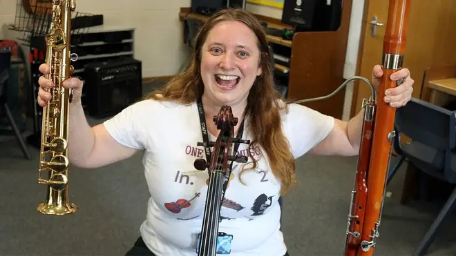 Estelle Jackson takes nine exams on nine instruments in one day