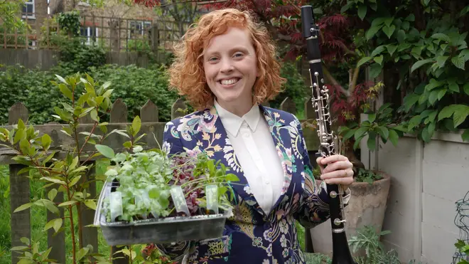 Meet clarinettist Jessie Grimes and her veg patch series bringing chamber music back to its natural roots