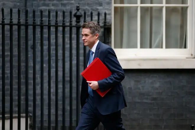 Education Secretary Gavin Williamson outside 10 Downing Street, London