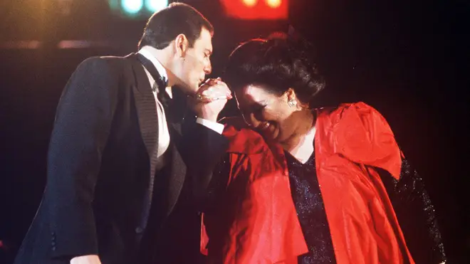Freddie Mercury and Montserrat Caballe in concert at the official launch of Spain’s Cultural Olympiad