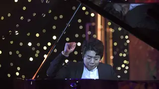 Lang Lang plays piano in Beijing, 2020