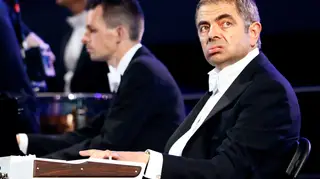 Rowan Atkinson, Mr Bean, performs during the opening ceremony of the London 2012 Olympic Games at the Olympic Stadium July 27, 2012.