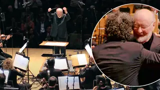 John Williams conducting a birthday surprise for Gustavo Dudamel is too much for our hearts