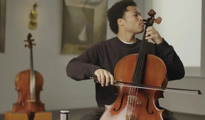 Sheku Kanneh-Mason plays the 1783 cello at Sotheby's London