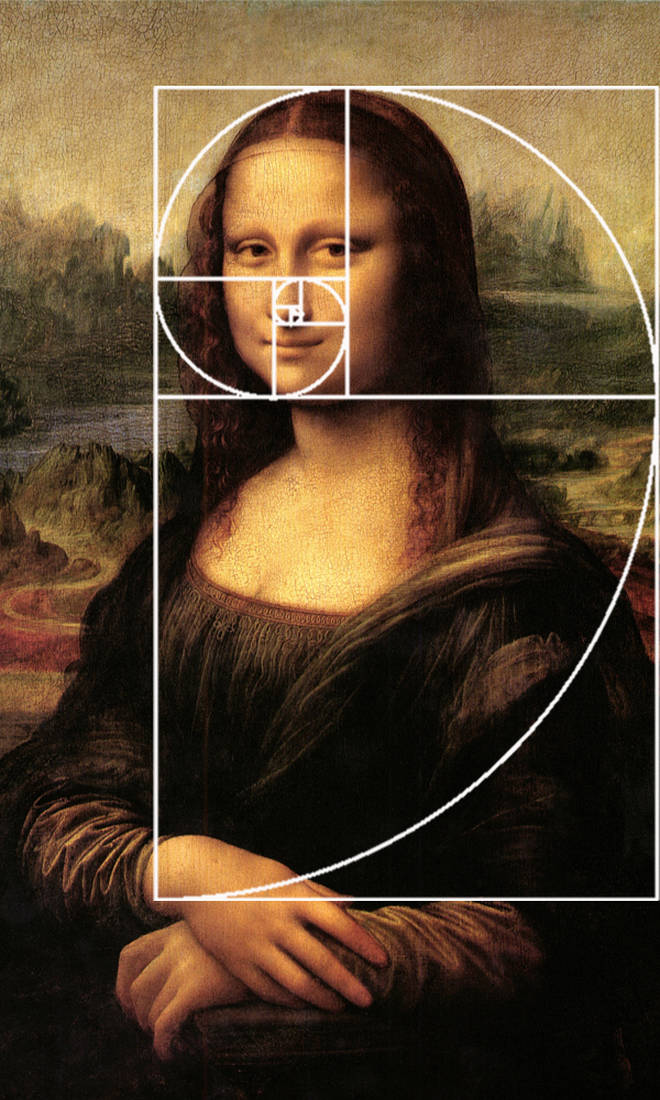 Leonardo da Vinci's use of the Fibonacci Sequence in 'La Gioconda' (Mona Lisa)