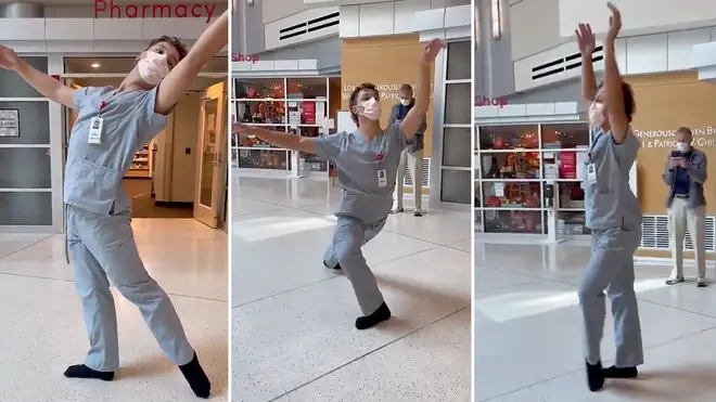 Health worker performs graceful ballet routine in ‘moment of pure joy’ at Utah hospital