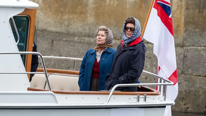 A glimpse of Imelda Staunton as Queen Elizabeth II in The Crown season 5