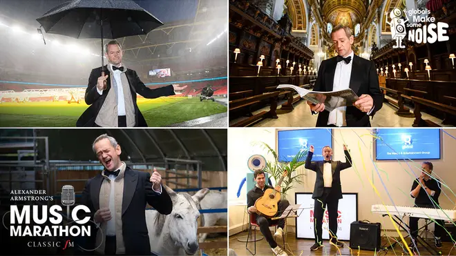 Classic FM’s Alexander Armstrong sang 24 concerts in 24 hours for our charity Make Some Noise