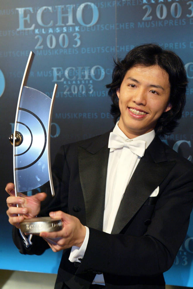 Li Yundi holds an 'Echo Klassik' award for Best Soloist Recording