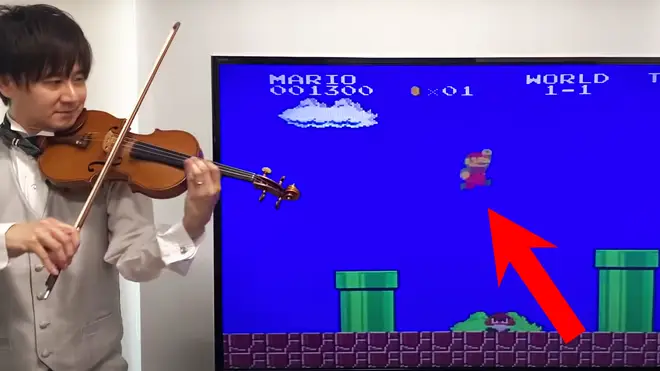 Violin virtuoso plays iconic Super Mario Bros sound effects with startling accuracy