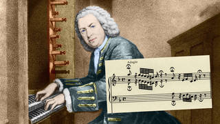 Bach plays the organ