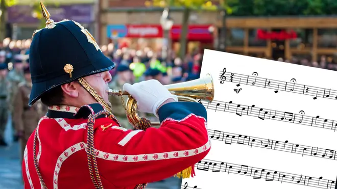 Bugler sounds the Last Post