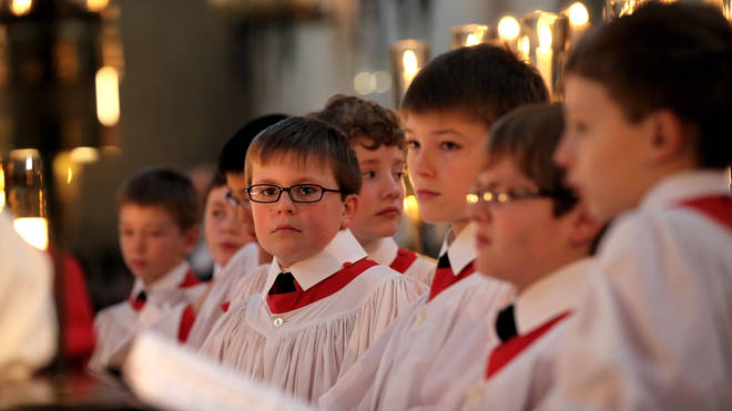 Kings College Choir Rehearse 'A Festival of Nine Lessons and Carols'