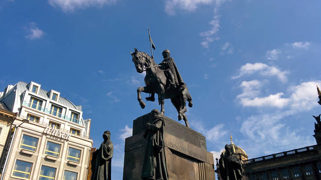 St Wenceslaus Statue in Prague