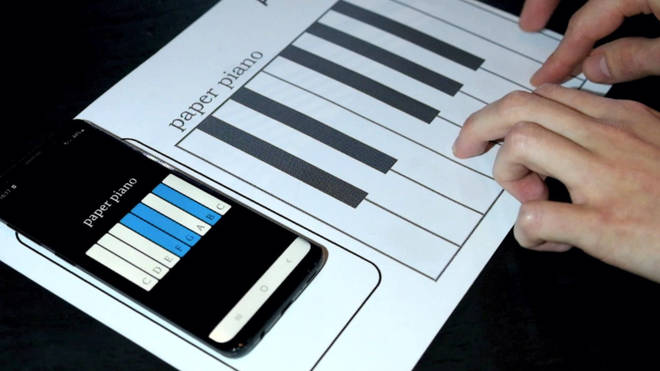 A printable playable piano