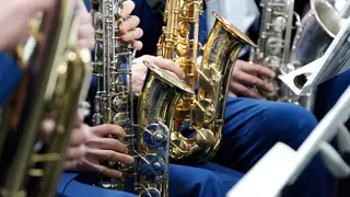 Saxophone section in the Gomel city orchestra