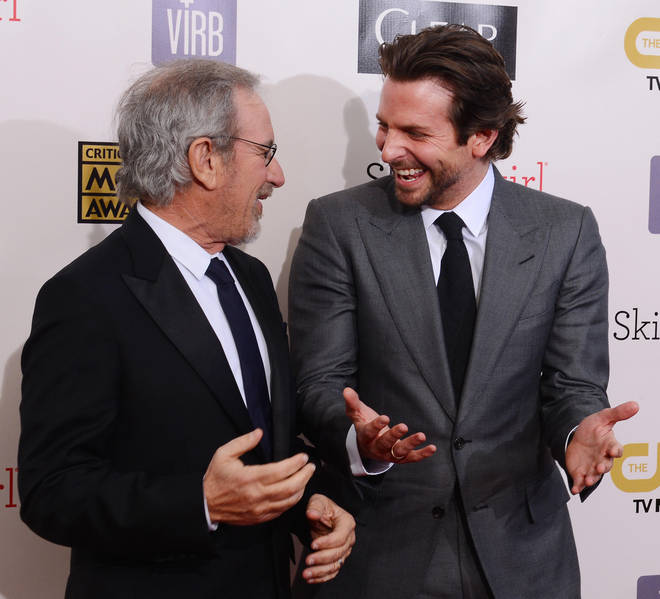 Steven Spielberg and Bradley Cooper