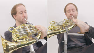 Extraordinary virtuoso Felix Klieser plays the French horn with his left foot