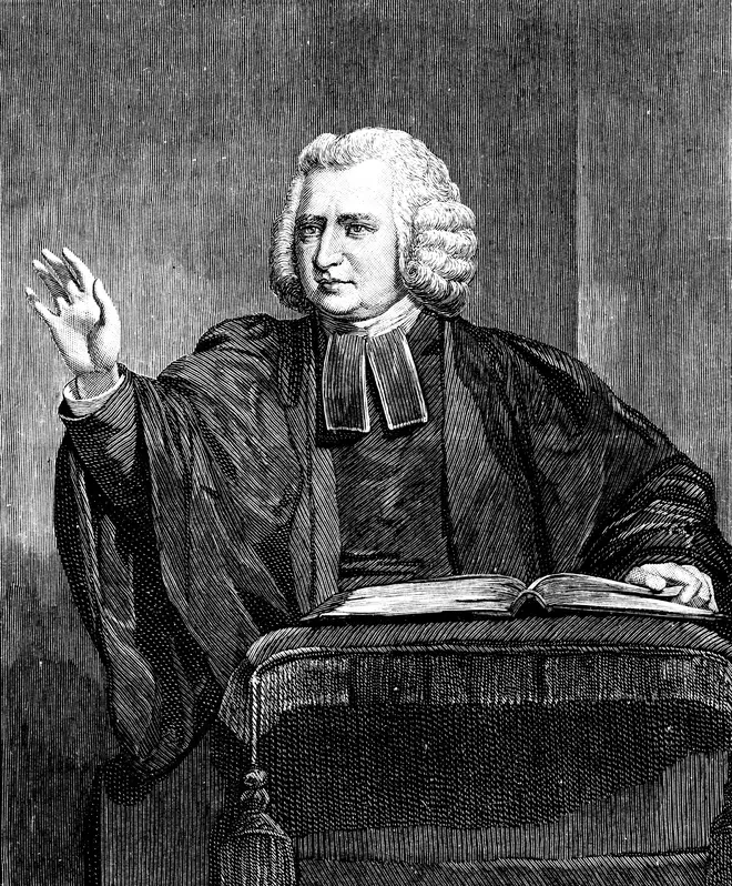 Charles Wesley, 18th century English preacher and hymn writer.