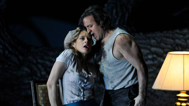 John Osborn as Arnold Melcthar and Malin Bystrom as Mathilde in the Royal Opera House's 2015 production of Rossini's William Tell