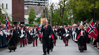 A parade for Norway's annual National Day
