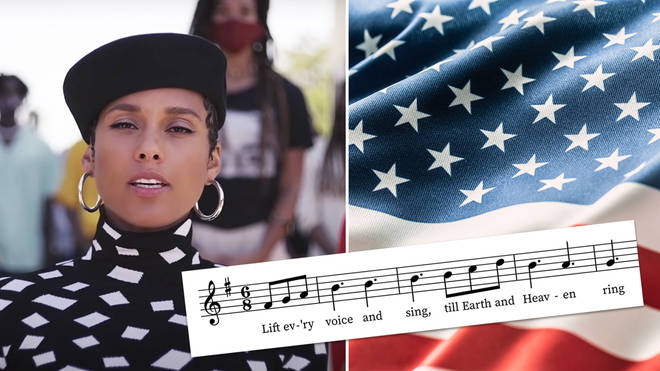 Alicia Keys performs Lift Every Voice and Sing