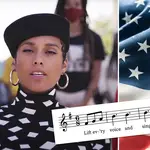Alicia Keys performs Lift Every Voice and Sing