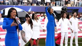 Country singer Mickey Guyton delivers a flawless ‘Star-Spangled Banner’ at the Super Bowl