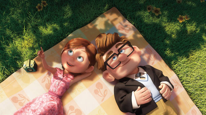 Carl and Ellie in the opening sequence of UP.