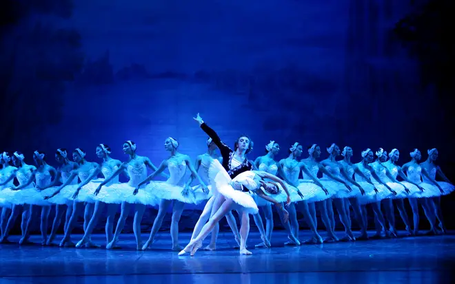 Performers from Russian State Ballet dance ‘Swan Lake’