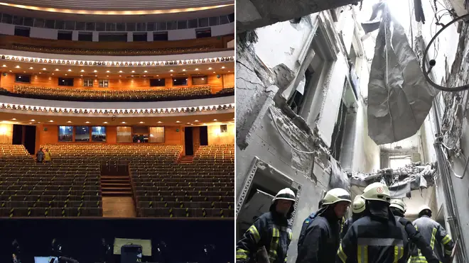 Russia bombs Kharkiv's Freedom Square and opera house