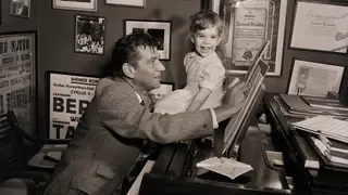 Leonard Bernstein with his daughter Jamie