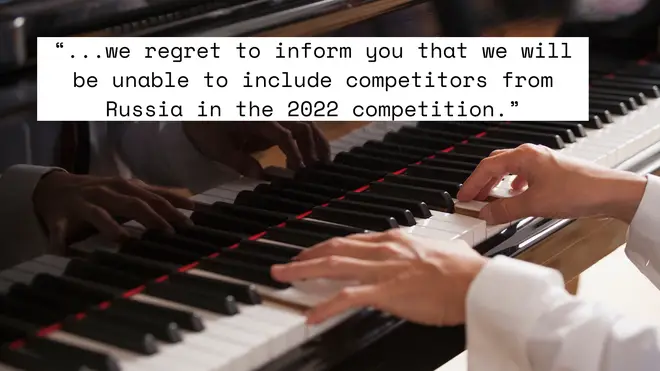 Two international piano competitions have rescinded their invitations to Russian competitors