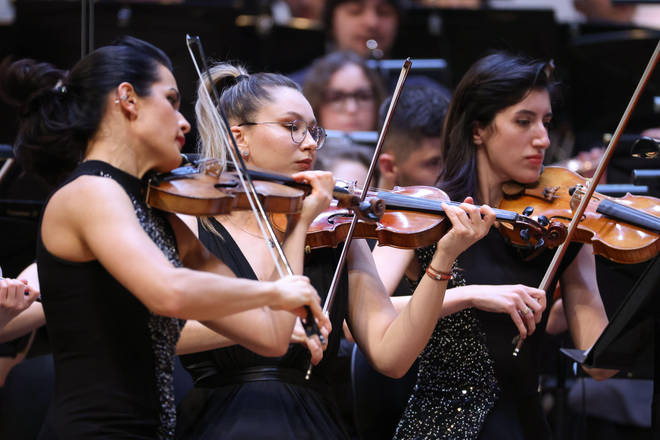 Members of the Russian National Youth Symphony Orchestra