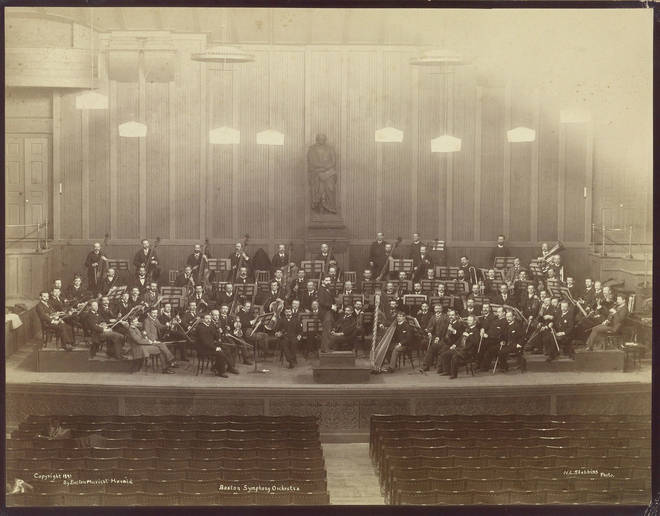 The BSO at Boston Music Hall in 1891