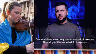 ‘Our musicians wear body armour instead of tuxedos’ – Ukraine’s President Zelensky’s powerful Grammys speech
