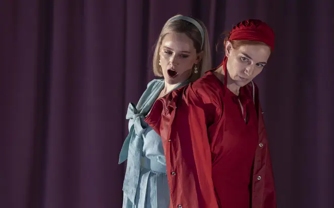 “The Handmaid's Tale” – Kate Lindsey as Offred (right)